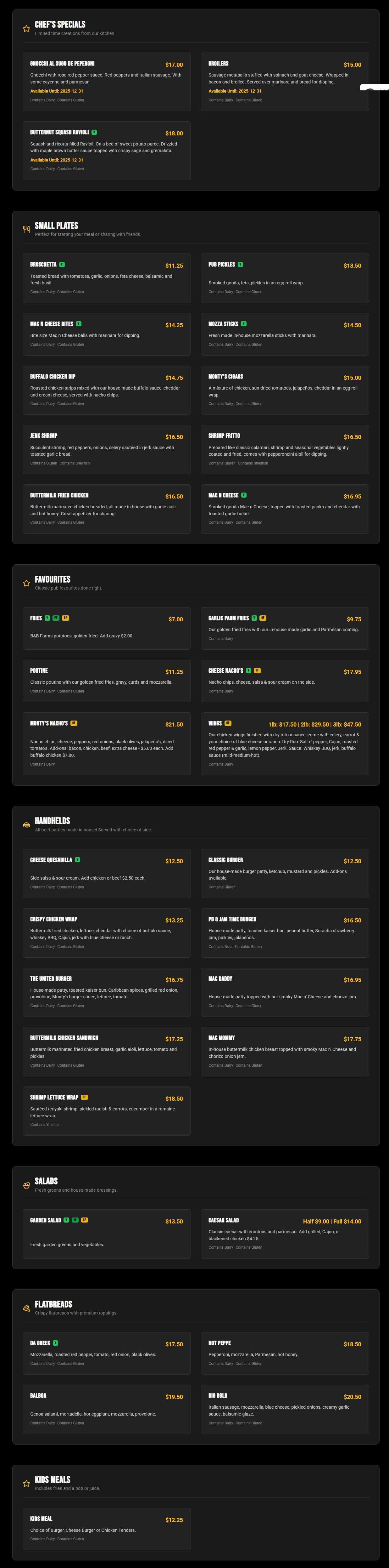 menu image